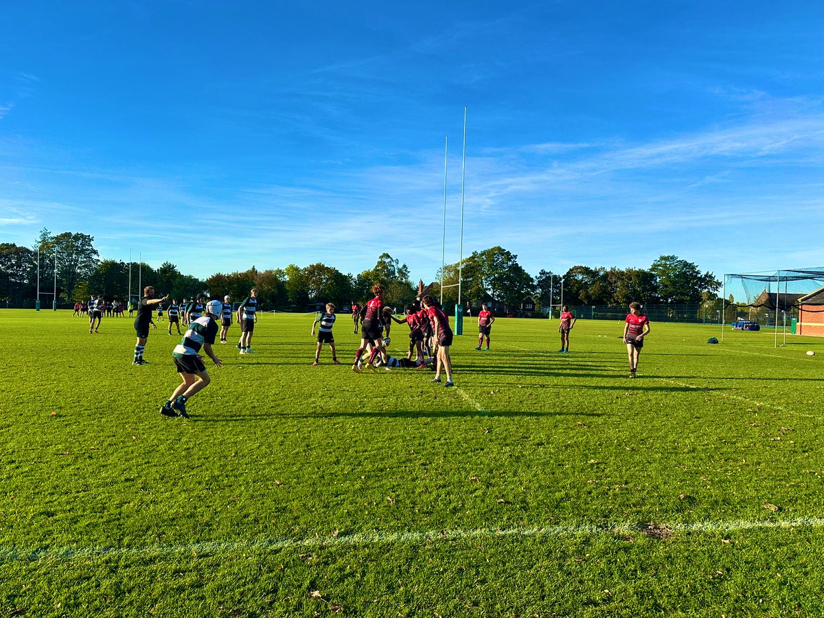 A busy afternoon of sport here @StJohnsSurrey making use of the October ☀️Congrats to the U15s @stjohnrugby for their @SchoolsCup win. Good luck to @stjohnshockey on the road in the U15 🏆 v @SeafordSport