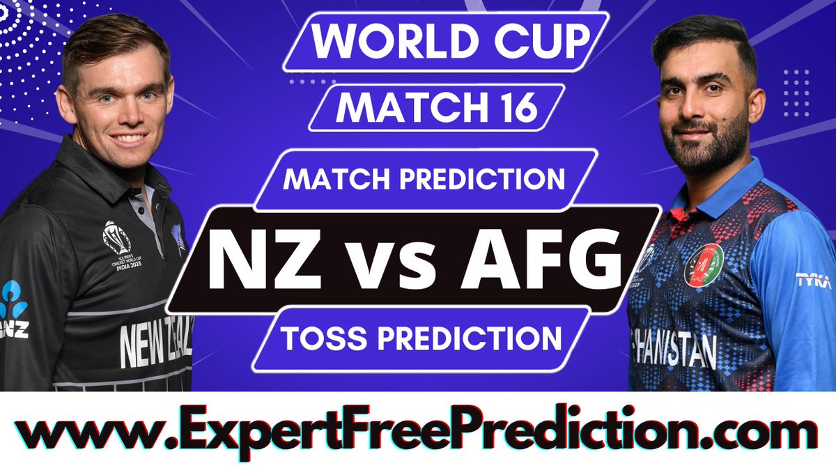 expertsfreetips's tweet photo. New Zealand vs Afghanistan, Cricket World Cup 2023 16th ODI Match, Toss Winner

#NewZealandVsAfghanistan #AfghanistanVsNewZealandMatchPrediction #AFGvsNZ #NZvsAFG16thODIMatchPrediction #Dream11Prediction #ExpertsFreeTips #ExpertFreePrediction

Winner- https://t.co/fwmsRWsuPP https://t.co/7d9VgQV8SM