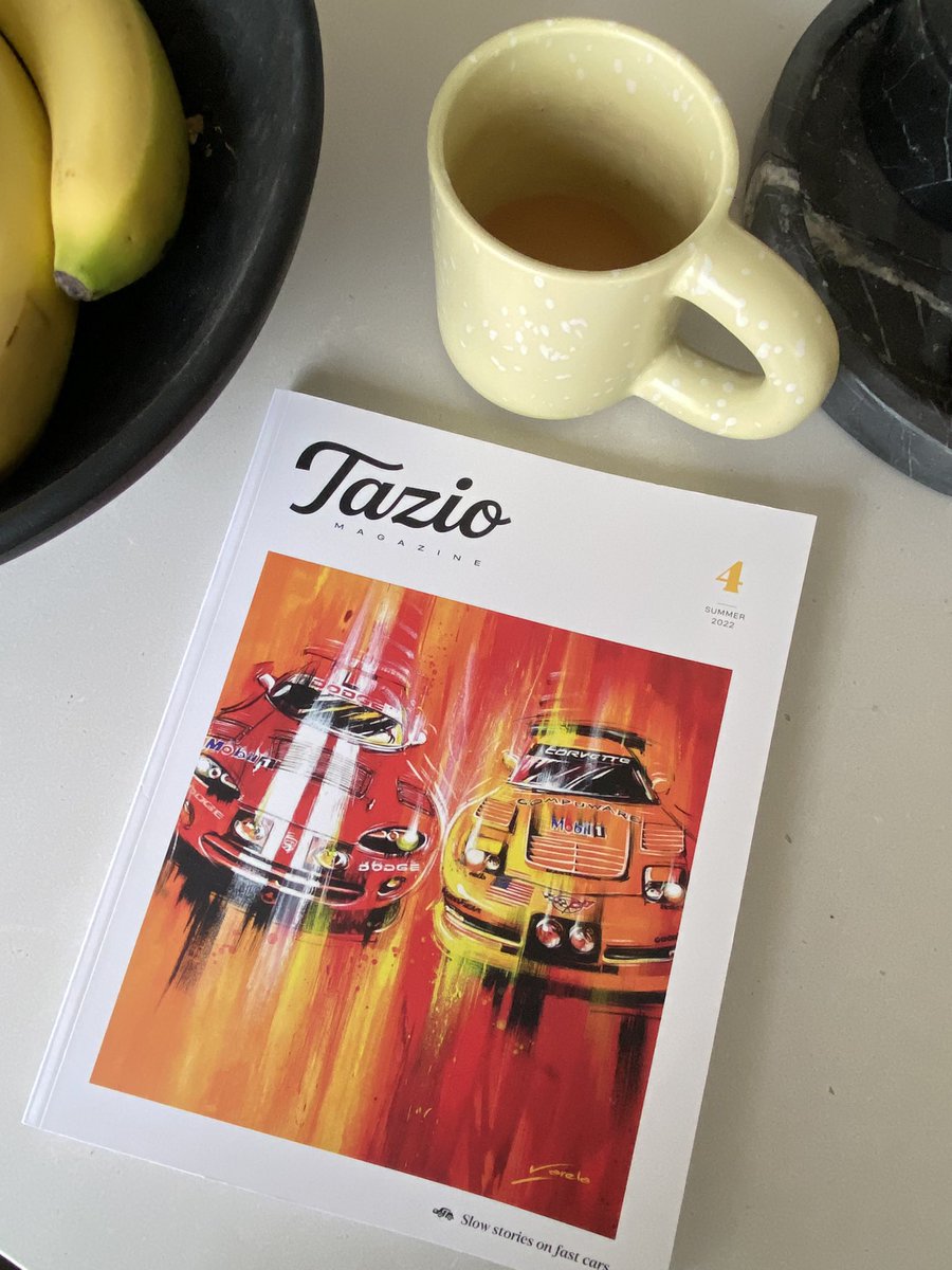 Geo_Chapman's tweet photo. Following a recent visit to @MagalleriaBath I bagged my first ever copy of Tazio, a rather fine motorsport-inspired quarterly that I will definitely buy again. https://t.co/1AcIrZbbJ3