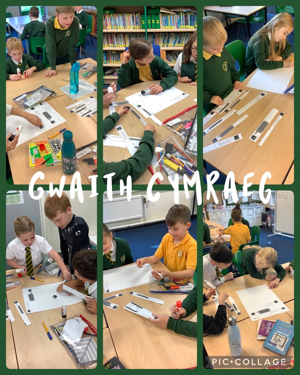 StMarysRCSch's tweet photo. Heddiw Dosbarth Deryn Du worked together to sequence a Welsh conversation and then write their own. Gwaith gwych blant! #SMRY4 #SMRY5 @EAS_Cymraeg https://t.co/KRtrHipv37