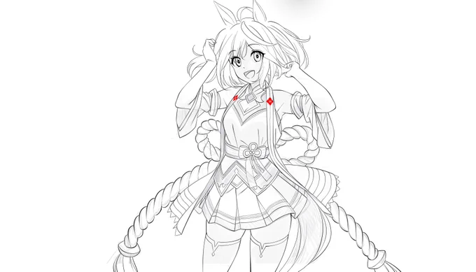 毎日お絵かき2193日目  ぎぇええ 地味に終わらなかった( ˘ω˘ )