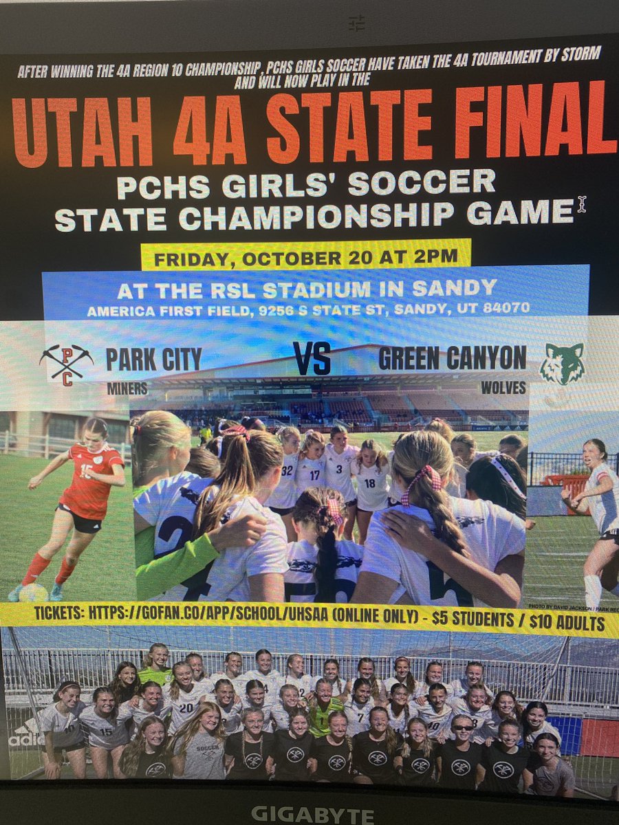 Good luck to the PCHS girls soccer this Friday as they play in the State Championship game!  Go Miners! 👏👏