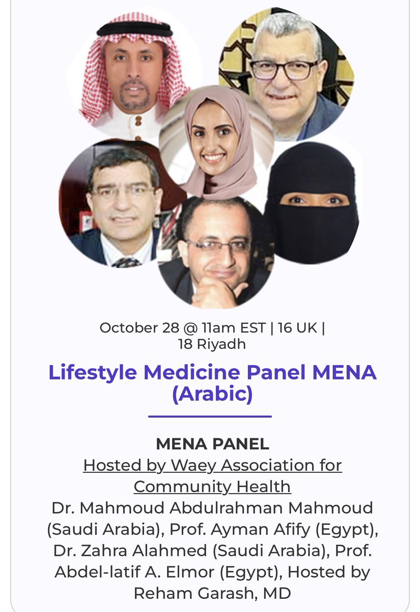 I am glad to participate in the Lifestyle Medicine Summit with a group of experts in the field of lifestyle medicine Get your free ticket and join us! lnkd.in/draJ_nxm The summit will begin on October 20th #lifestylemedicine #health #wellbeing #waey