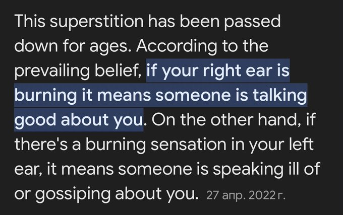 My both ears are on fire today 😀  Who taking about me ? 😉 https://t.co/5poM2h8dCd