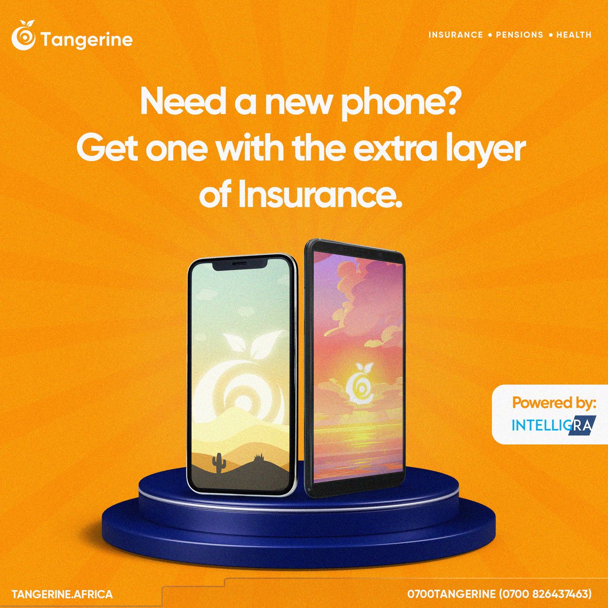 TangerinAfrica's tweet photo. Are you looking to get yourself a new phone?
Sign up with intelligra by clicking on the link in bio to get a new phone and extra device insurance.
#intelligra #tangerineafrica #coverforallthatmatters https://t.co/LmTDu8Vzh6