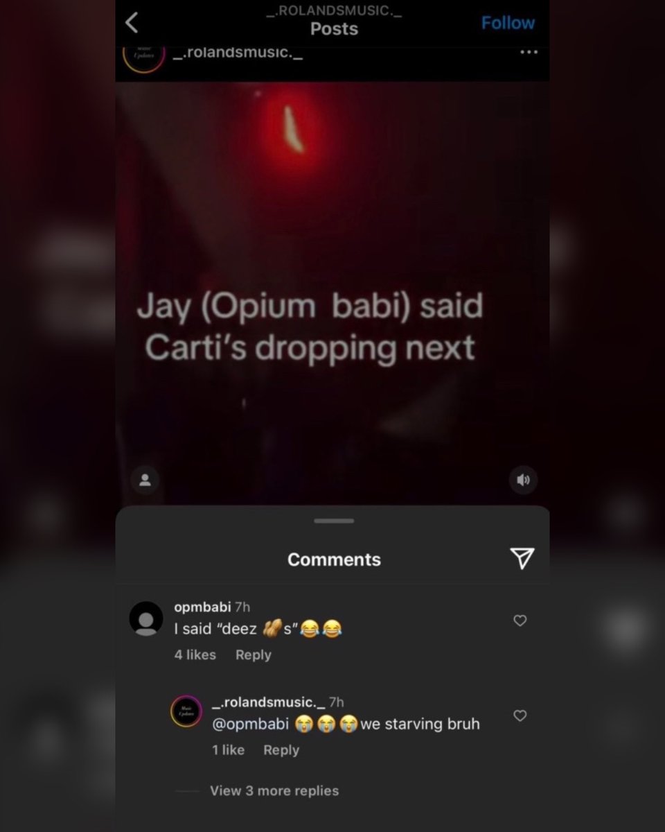 Lidesty's tweet photo. Carti never dropping it's so over 😭💔 https://t.co/HeQc0Bp3PJ