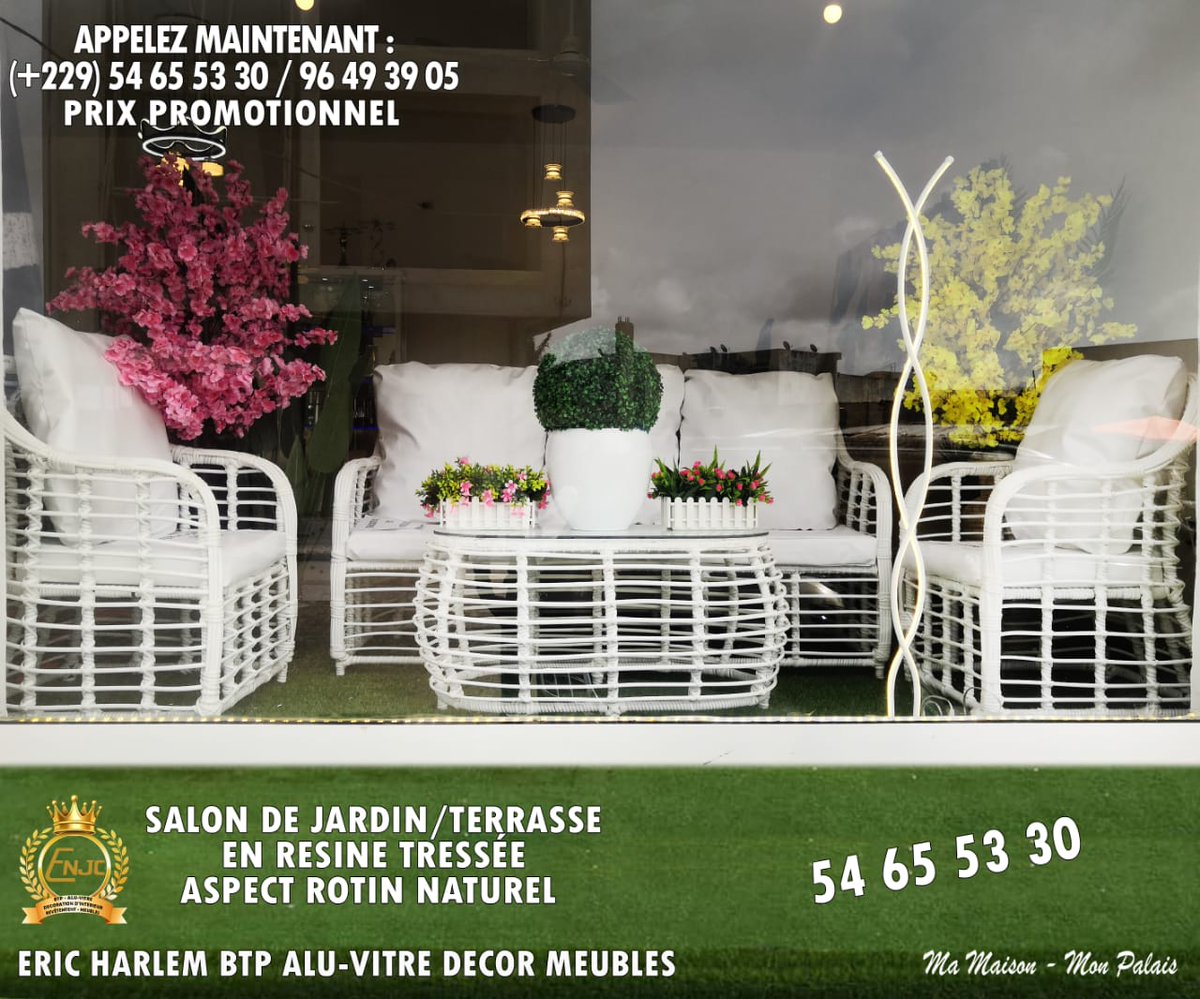 eric_harlem3's tweet photo. #salon #rotin #resine APPELEZ MAINTENANT ☎️🇧🇯 (+229) 54 65 53 30 / 96 49 39 05, COMMANDEZ ET PROTIFEZ DU NATUREL DANS VOTRE JARDIN, SUR VOTRE TERRASSE, AVEC NOTRE SALON DE LUXE CINQ (05) PLACES EN RÉSINE TRESSÉE À L'ASPECT ROTIN. https://t.co/2dYZ4eD4Gi