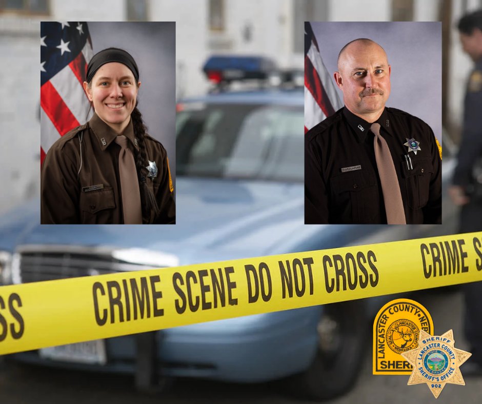 LSOnebraska's tweet photo. #LSO would like to share a big Congratulations to Deputy Funk &amp; Deputy Dowhower on being selected as the newest Crime Scene Investigators. #LancasterCountyNe.
#LNK #LSO #Sheriff #investigations #CSI #crimescene #NonFiction https://t.co/y4msZhRAGw