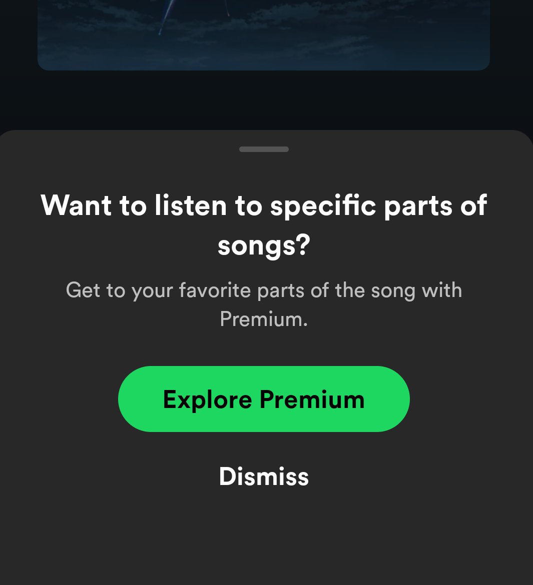 the_vk9's tweet image. Nice I was waiting for it!
I just updated Spotify and now I can&apos;t skip some part of the song for doing it I need to pay 😡
I think it&apos;s time to uninstall #Spotify. 
I think in the next update they will remove the pause option 😣
#nextupdate
@spotifyindia @Spotify #worst #UPDATE .