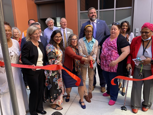 I was honored to join residents, HRI, elected leaders & folks who contributed to the construction of Rivermark Apartments for a ribbon cutting last week. This renovation represents the beauty and dignity that is worthy of tenants calling home.