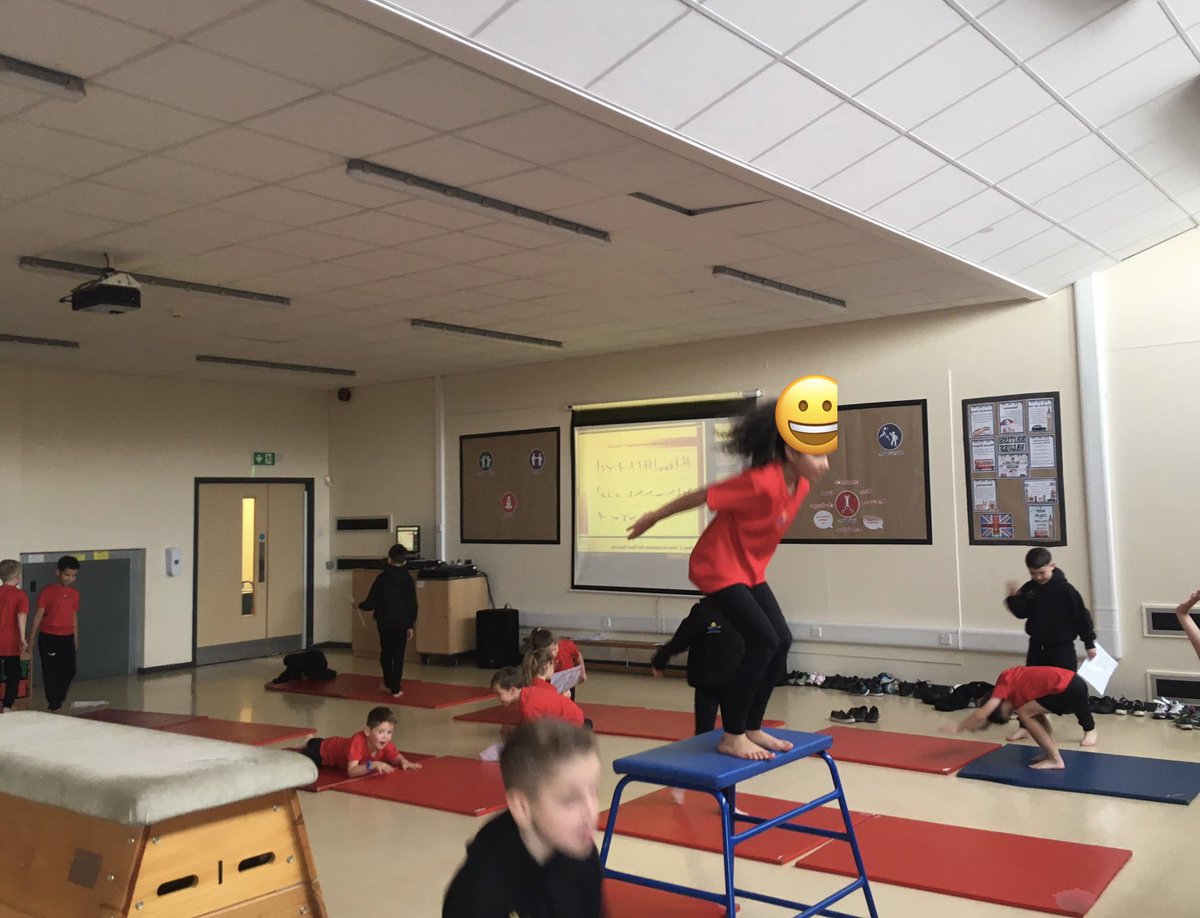 Learning to vault and key steps routine in gymnastics