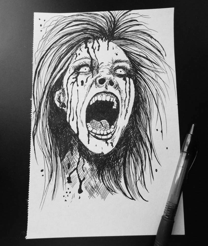 "Drawtober2023: Scream" by Davincigirl https://t.co/2jS3qQyFVv 