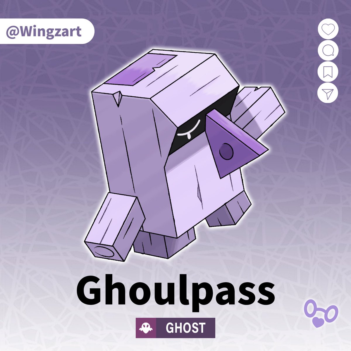 Ghoulpass (Ghoul + Compass)
Type: Ghost 

It is inspired by Palo santo and Ouija. It will appear on Pokémon Meteor, the fangame of @EBaruON

#PokemonMeteor #fakemon #pokemon #hoenn #pokemonleaks #inktober #ポケモン