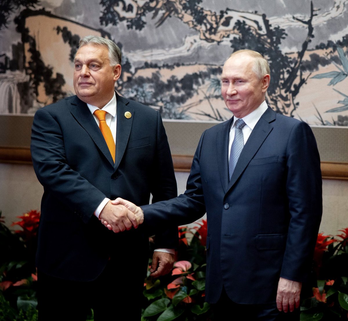 IKlympush's tweet photo. Absolutely unacceptable to use all the benefits of being part of EU &amp; NATO, while shaking hands with bloody dictator, who caused suffering and death for hundred thousands of innocent people. 
Any possible re/action from EU/NATO leaders? https://t.co/2VAJkNdtZT