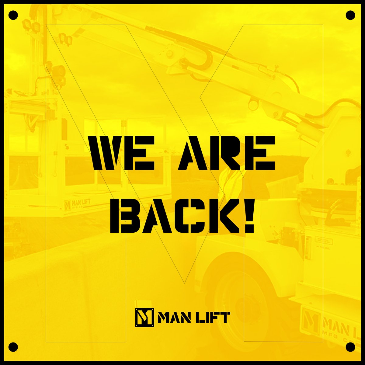 ManLiftUSA's tweet photo. 🎉 Exciting News! 🎉 We've rebranded as Man Lift USA 🇺🇸! After a brief hiatus, we're back, committed to delivering top-notch safety and innovative custom aerial lifts. Explore our solutions at https://t.co/iOtFicxOoP. Let's soar to new heights together! 🙌🏼 #ManLiftUSA #AerialLift https://t.co/NfvwLQcTw8