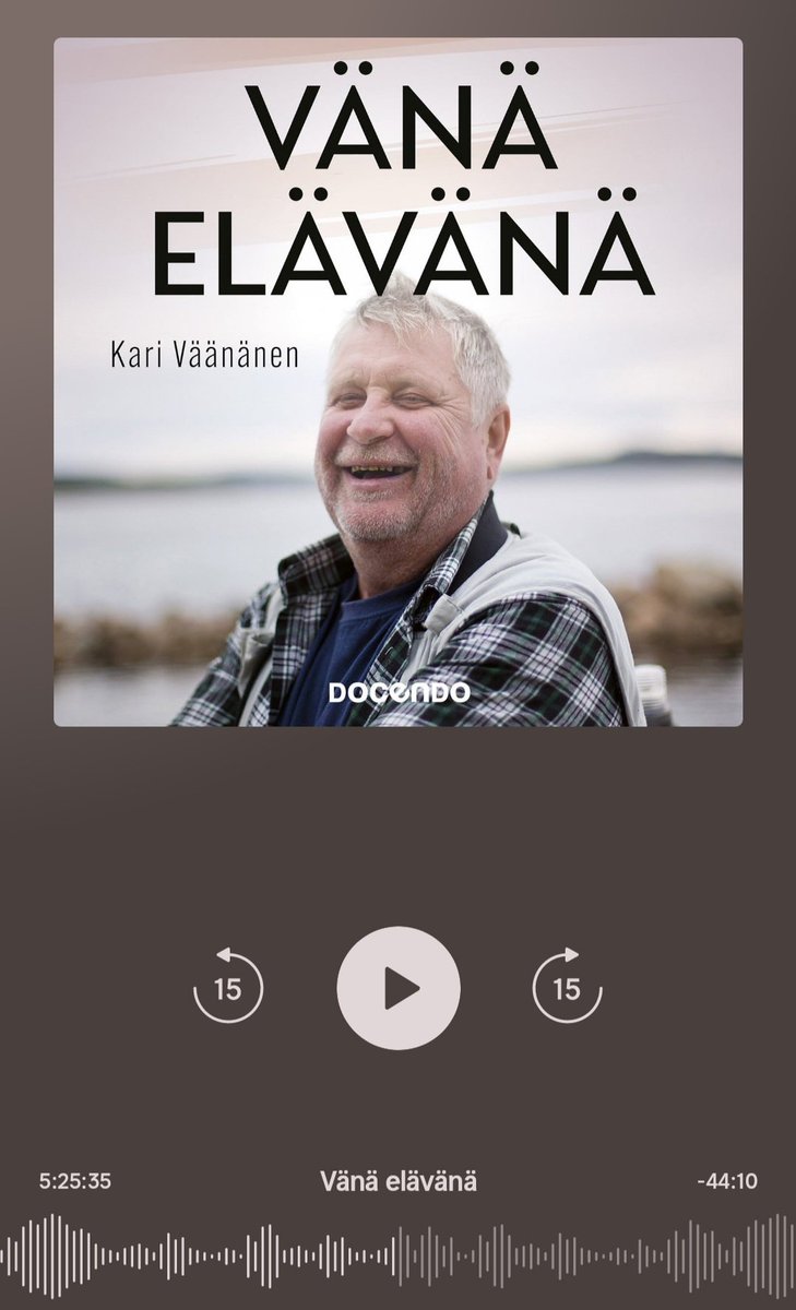 Makineste's tweet photo. Olipa mainio Kari Väänäsen elämäkerta, jonka kuuntelin. Pitää varmaan vielä lukea. @DocendonKirjat @tuomasmar2023 #docendo #elämäkerta #äänikirja #nextory https://t.co/fPvQIHnv2N