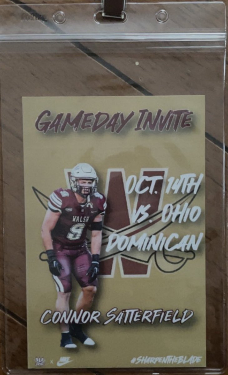 ConnorSat's tweet photo. Wanted to thank @CoachFank1 and the rest of the coaching staff for the great game day visit to Walsh Univ. last Saturday Go cavaliers!! @WalshUFootball https://t.co/U02NjdlKVf