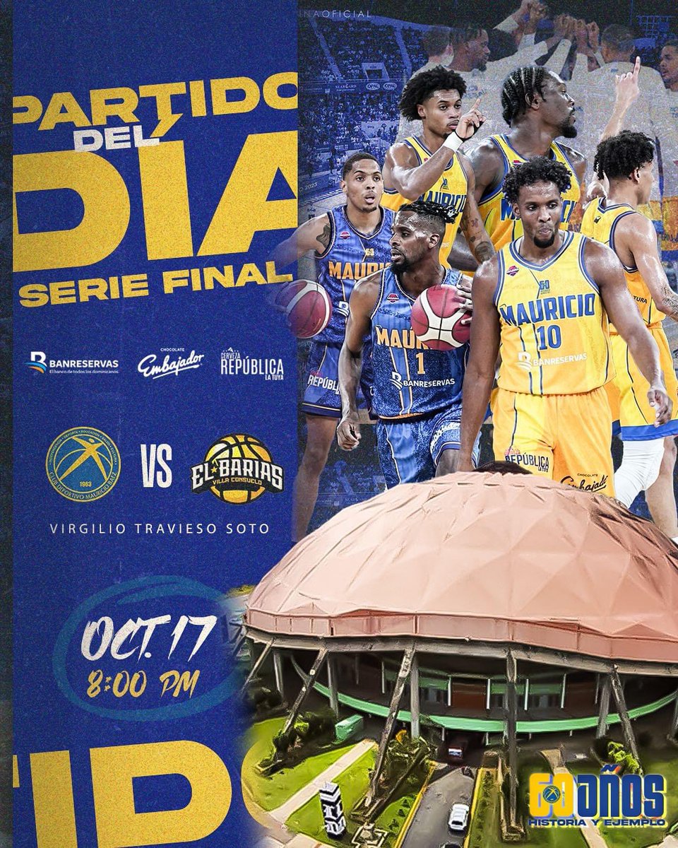 ¡VAN POR EEEEEEL! 🏆🔥🏆

Todos los caminos conducen al Palacio de los Deportes a partir de las 8:00PM ⏰

Una vez más por amor al barrio, por el respeto, TRAS LA NOVENA… 🤩💛💙🤩

#MauricioBaez #MB #TrasLaNovena9 #TBS #TBSDistrito #ElImperio #Mauricio