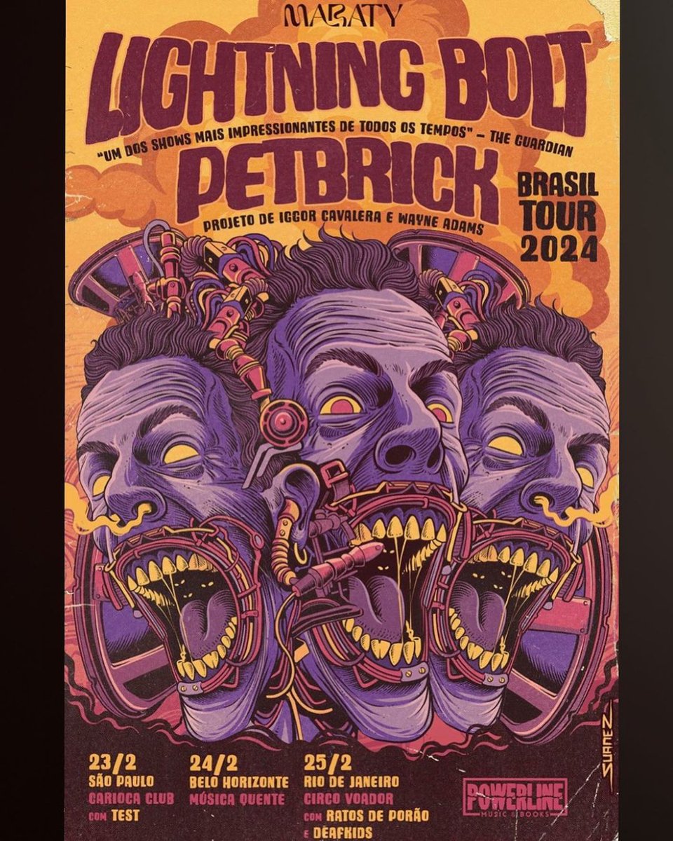 +++NEW SHOWS+++

<a href="/petbrick1/">petbrick</a> are playing three shows in February with the mighty Lightning Bolt in Brazil!