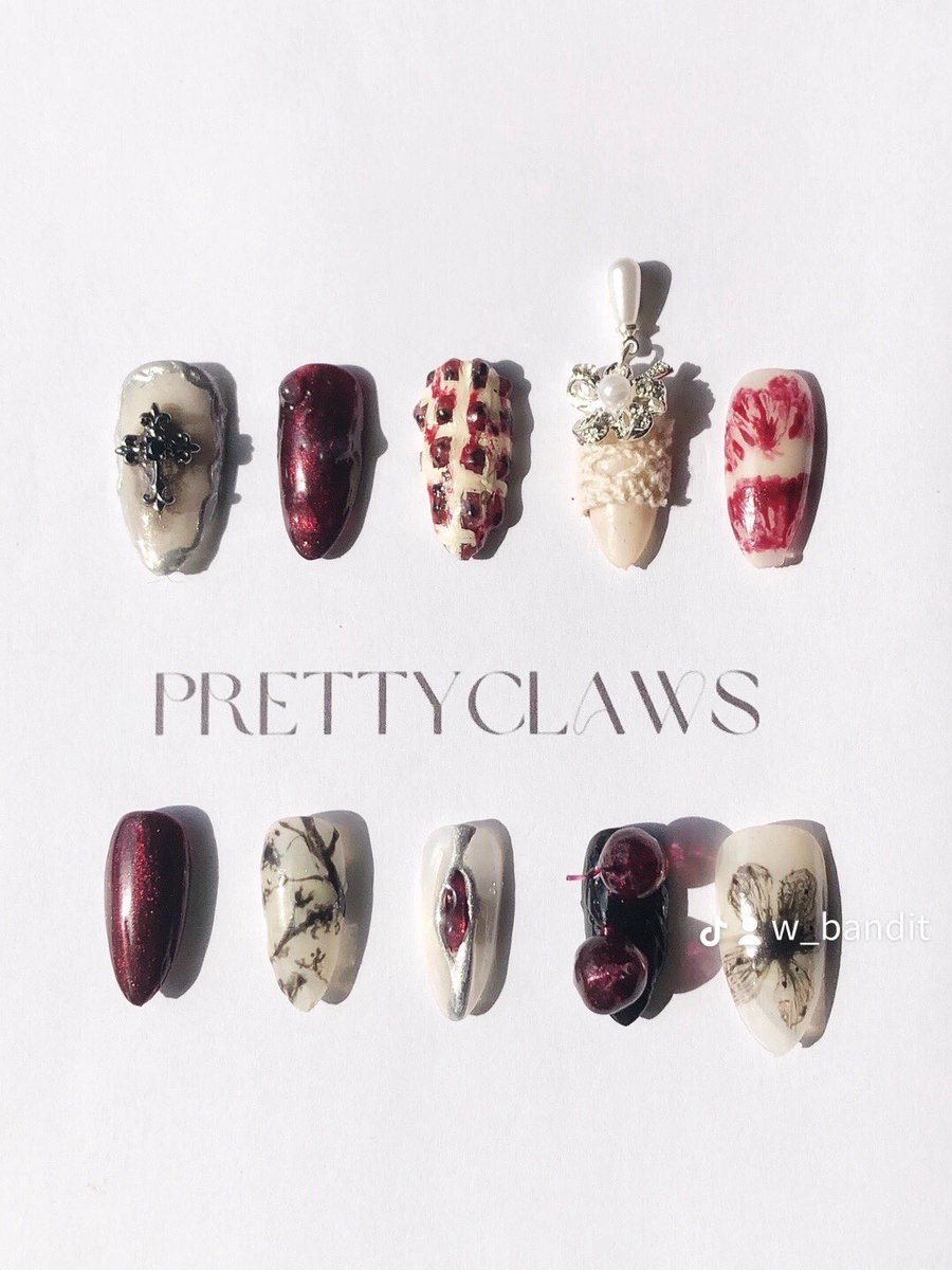 _dcShelby's tweet photo. cc j’ai fait mon premier set de press on nails 🍒 https://t.co/N6VadM0SN6