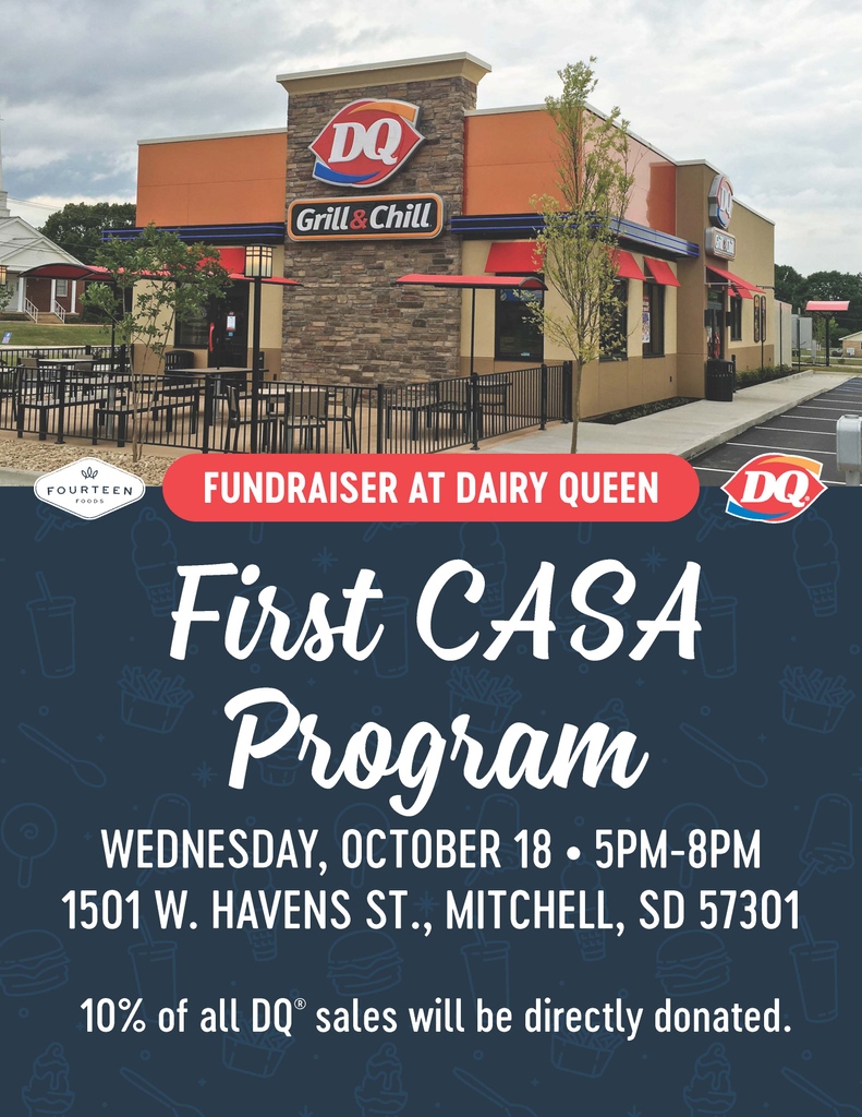 first_casa's tweet image. Let 🍦DQ handle dinner this Wednesday! 🍔🍟 From 5-8 pm, 10% of sales go to CASA. 🏡❤️ Dine &amp;amp; support! #DineForCASA #DQForGood #SupportCASA 🍨