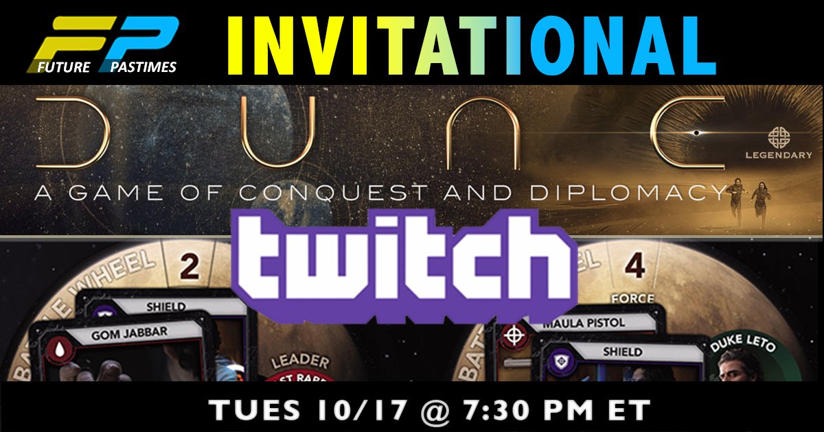 bit.ly/FuturePastimes…
You need a game to get your casual gamer friends interested in the original Dune boardgame. Here's the game for you. Watch and learn, tonight at 7:30 PM ET on the official Future Pastimes Twitch channel.