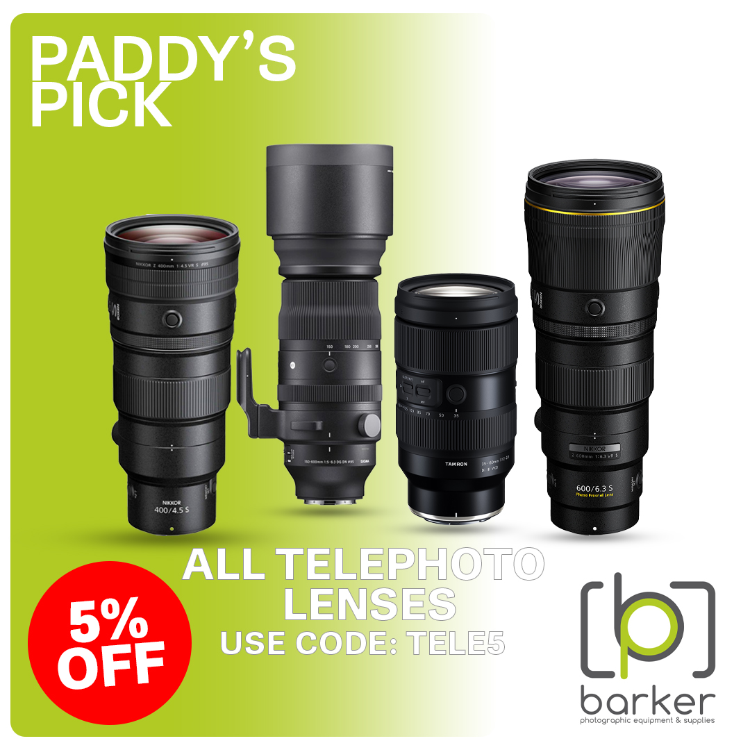 BarkerPhotograp's tweet photo. PADDY'S PICK: It's Deer rutting season, shoot them without getting too close. We are offering a 5% discount across ALL TELEPHOTO LENSES on our website. 

Use code: TELE5 - at checkout. 

Offer available until next Monday (23rd October) only.

https://t.co/mwyNdUc6kJ https://t.co/T9zVe2jhxk