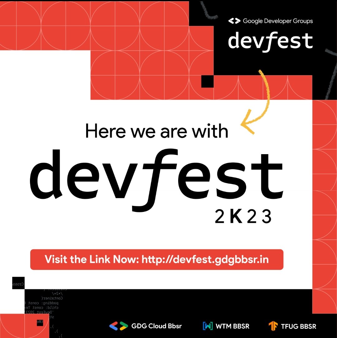 gdgbbsr's tweet image. The DevFest magic of 2022 had everyone craving a 2023 sequel!

devfest.gdgbbsr.in

#DevFestBhubaneswar #DevFest #DevFest2023
#DevFest2022