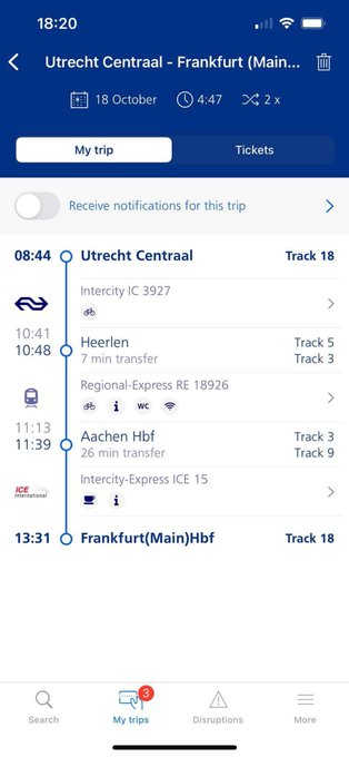 @DB_Bahn hi there can we change our train tickets to later train? It&rsquo;s Utrecht to Frankfurt tomorrow<a class="tags" target="_blank" title="On Twitter" href="/?out=eyJ0eXAiOiJKV1QiLCJhbGciOiJIUzUxMiJ9.eyJpYXQiOjE3MjQ5MDM1NzIsImlzcyI6InR3cG9ybnN0YXJzLmNvbSIsIm5iZiI6MTcyNDkwMzU3MiwiZXhwIjoxNzU2NDM5NTcyLCJyZWRpcmVjdF91cmwiOiJodHRwczovL3R3aXR0ZXIuY29tL0RCX0JhaG4ifQ.TwQl7pV_5vTblBshfaru-q0TYorPeWBK5zXQe-w1RY_sb4850zRXXzeG6_bqEbgS6wxG5_qOoRVeYvHHGJiEEw">@DB_Bahn</a><a href="/tag/chriscorner"class="tags"><span>#chriscorner</span></a><a href="/tag/iamx"class="tags"><span>#iamx</span></a>