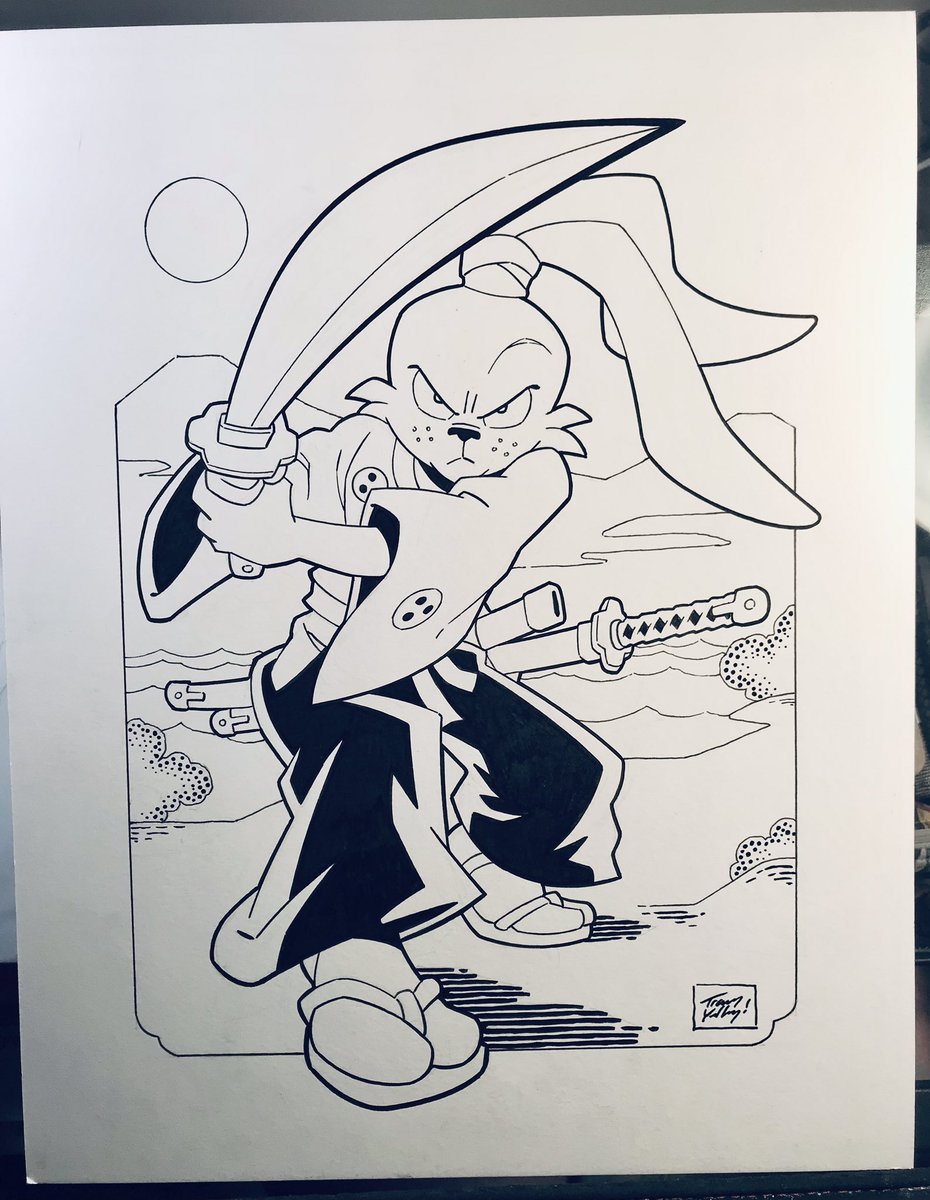 A fun Usagi Yojimbo commission I finished recently