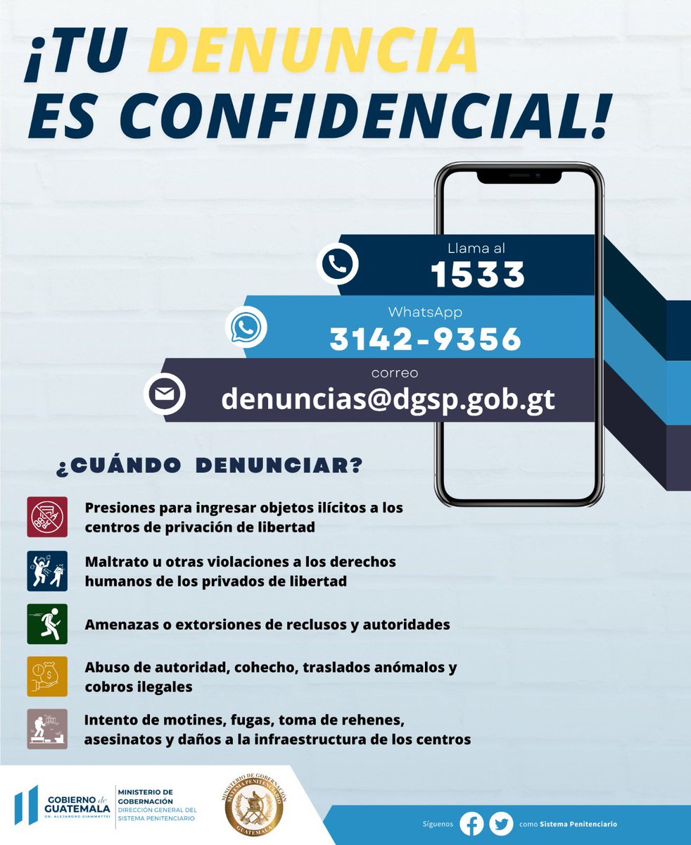 ¿Has sido víctima o tienes información ⤵️
📍#YoSiDenuncio al ☎️ 1533
📢Recuerda: también puedes denunciar si eres #testigo
📍No Te Calles, #TuDenunciaEsConfidencial
📆365 días ⏰24 horas➡️1533📞