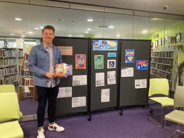 nick_sheridan's tweet photo. Kicking off the World Tour of Wexford with a smashing group of kids in Bunclody, as part of #cbf23 with @wexfordcoco 📚💜💛💜💛 https://t.co/6svjKjiWuP