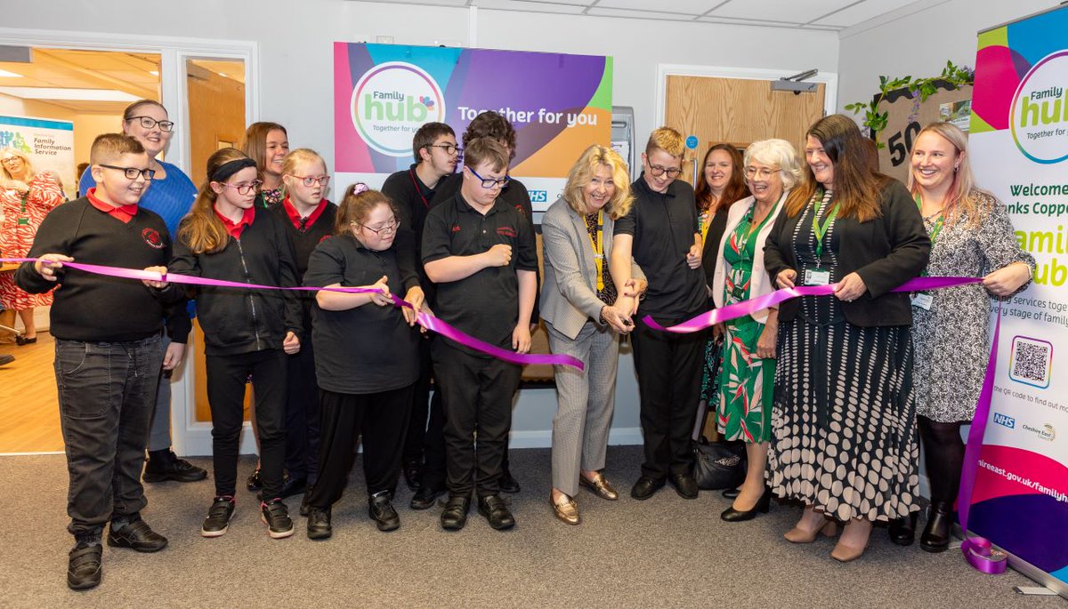 CheshireEast's tweet photo. An absolutely joyous afternoon celebrating the opening of our third family hub with the children from #SpringfieldSchoolCrewe
Thanks to all our partners for helping us develop this centre of excellence for children with SEND
#FamilyHub #TogetherForYou https://t.co/0cshV1RLzX