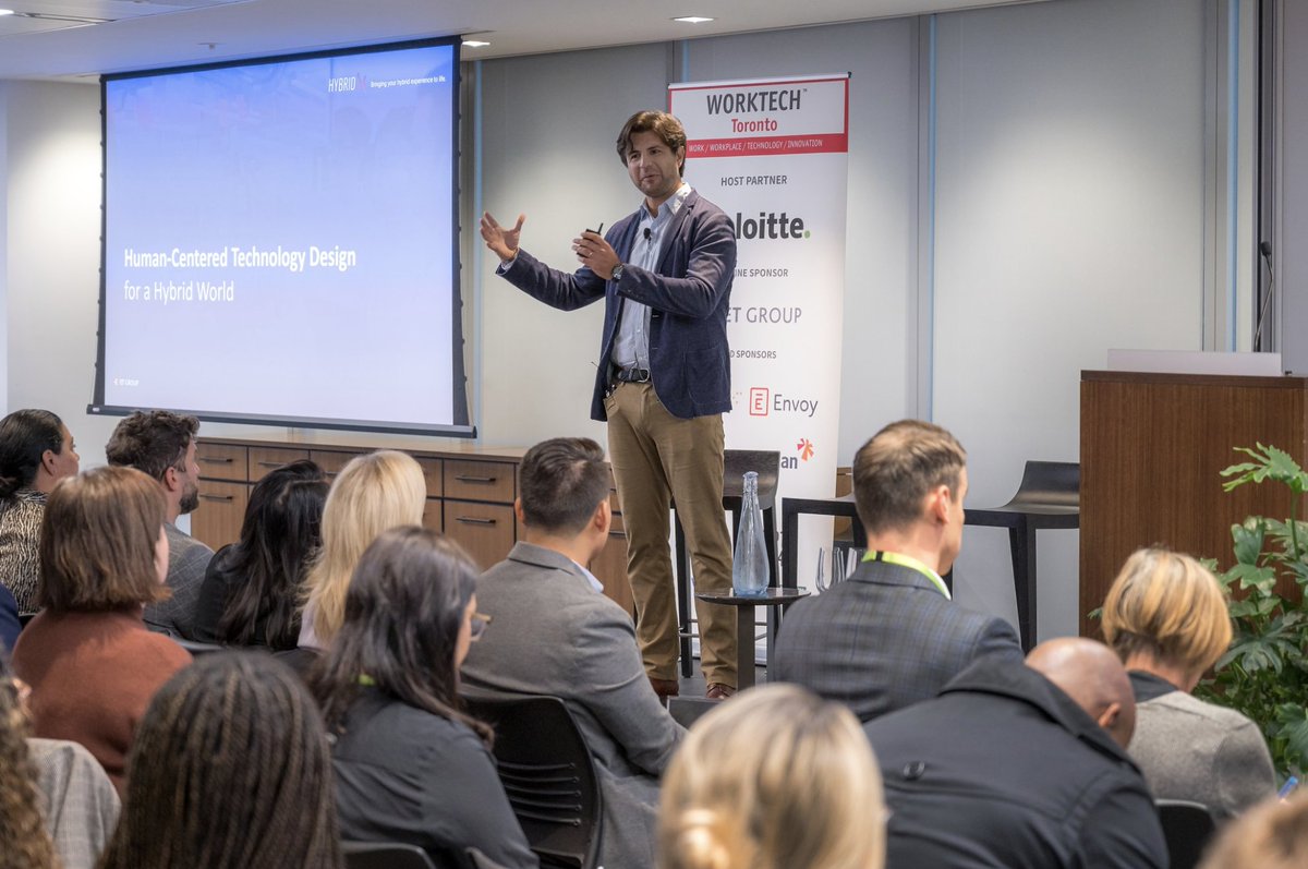 Next week, #WORKTECH23Toronto delegates will hear from ET Group CEO Dirk Propfe in his keynote: Why Neither Space Nor Tech Can Really Solve Hybrid Collaboration. 

Claim your code for $140 off tickets (regular price $699): hubs.li/Q025P__P0