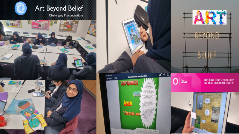edengirlsslough's tweet photo. The Humanities Khalifa Club at EGS prepare for a multi school Art Beyond Belief Conference, where winners will present their climate change triptych.
#Humantities #GeographyMeetsArt #ClimateChange #Enrichment #Triptych https://t.co/8ANz9Agsvu