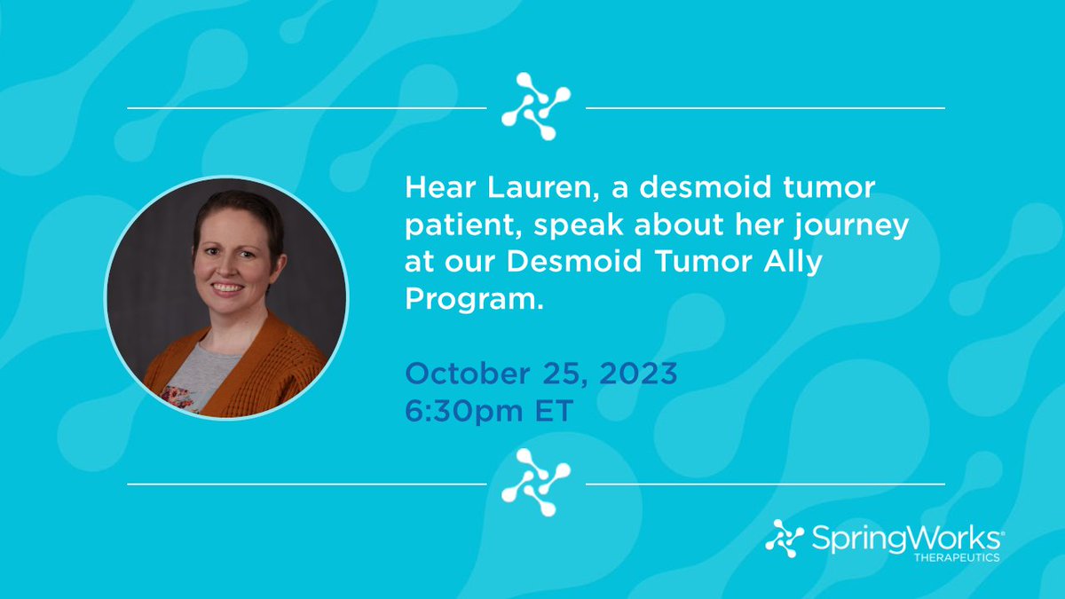 If you’re in the Coral Gables, FL area, join us live for our #DesmoidTumor Ally Program for patients and care partners on October 25 at 6:30pm ET.    Learn more and register here: desmoidtumors.com/educational-pr…
