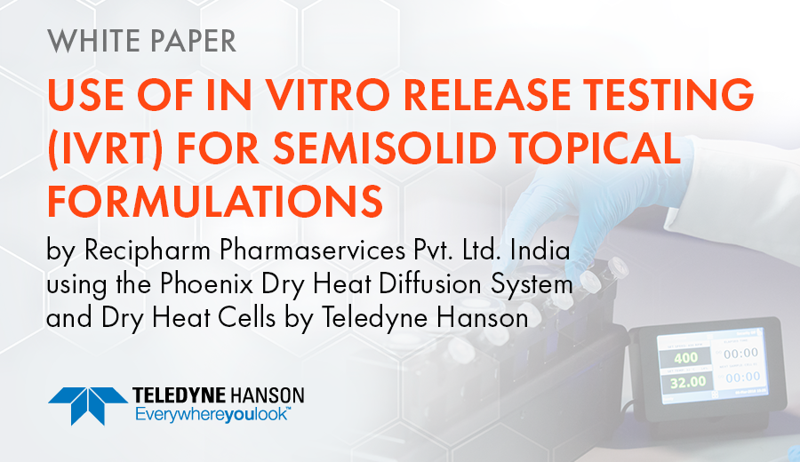 TeledyneHanson's tweet photo. This informative white paper written by Recipharm Pharmaservices Pvt Ltd in India - Use of IVRT for Semisolid Topical Formulations gives insight into product performance and changes in the product performance due to formulation characteristics. https://t.co/F2NRNr5WAG
#recipharm https://t.co/xxLaAslyT0