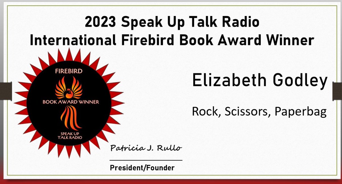 I won my first writing award for my kid's chapter book: Rock, Scissors, Paperbag! I am so excited! Thank you so much Firebird Book Awards! @speakupradioh I am honored. #firebirdbookawards #speakuptalkradio #Honored #writer #rockscissorspaperbag