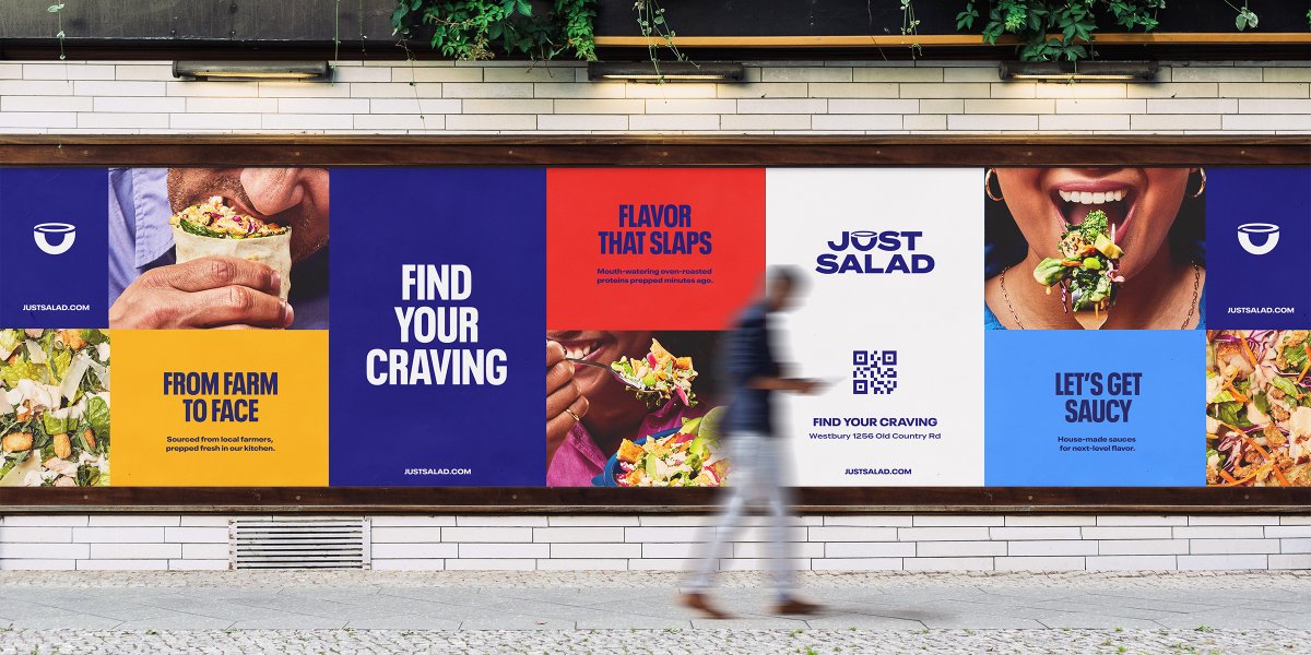 Get a taste of @justsalad's new look! BBMG has refreshed their #logo, brand identity, photography, and voice to be bolder and brighter, encapsulating how they push the boundaries of flavor, #sustainability, and service. Read the #rebrand case study: bbmg.com/work/just-sala…
