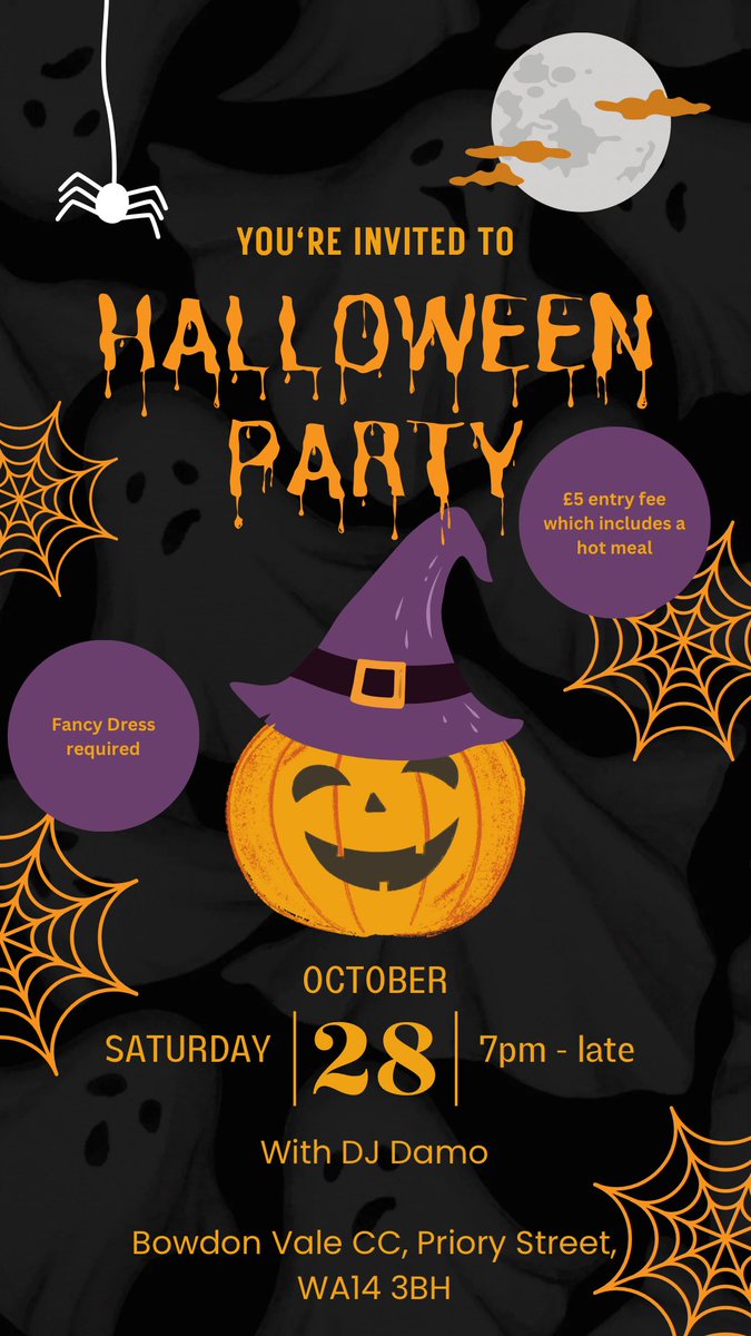 🎃👻🕸️ Less than 2 weeks until our spooktacular Halloween party! Don't miss out – DM us to grab your tickets now! 🎫🎉 #HalloweenParty #GetYourTickets