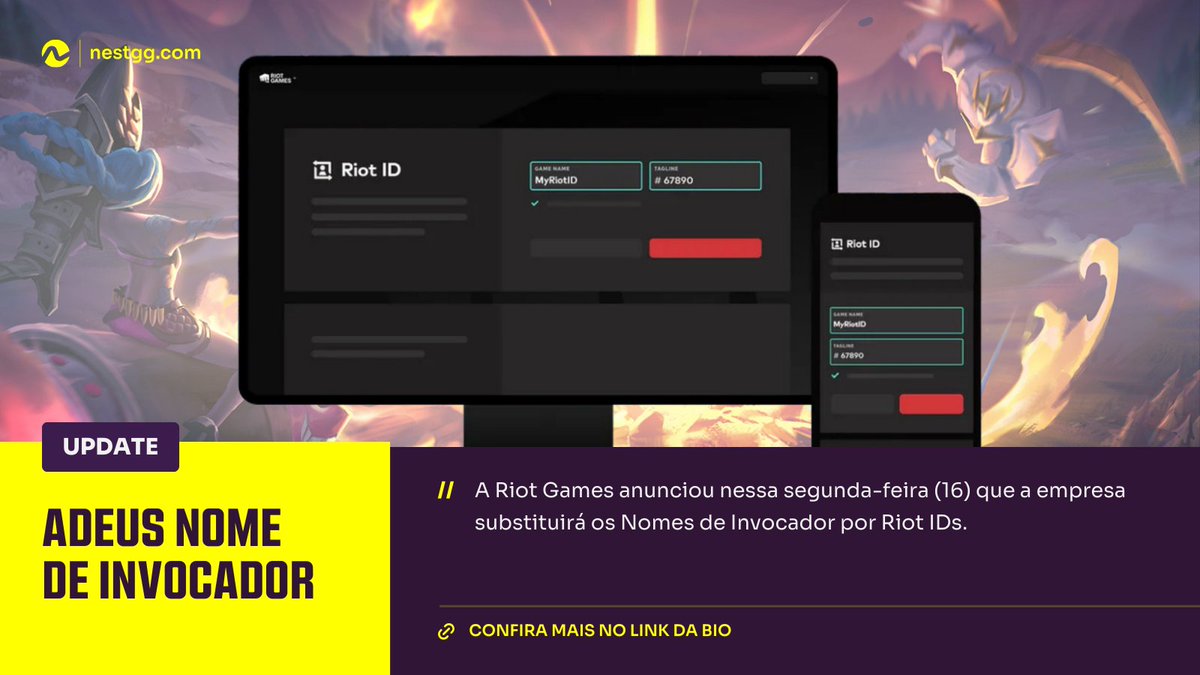 Segundo a Riot Games “Essa atualização foi criada para combinar melhor com o mundo atual de League of Legends" 
#LOL #LeagueOfLegends #RiotGames 

Confira mais em: nestgg.com/c/mundo-gamer/…