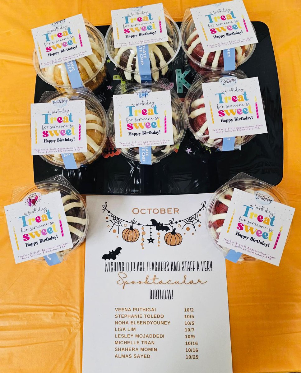 ASE_Dalmatians's tweet photo. We love celebrating our ASE Teachers &amp; Staff!! Happy Happy Birthday to all of our October Birthdays! https://t.co/ltTJ1SBgvd