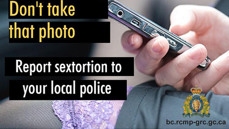 Are you being pressured to send money to a stranger? Do you now live in fear of having intimate images or videos sent to all your ‘friends’? If you are, you are not alone. Read here: bc-cb.rcmp-grc.gc.ca/ViewPage.actio… #sextortion