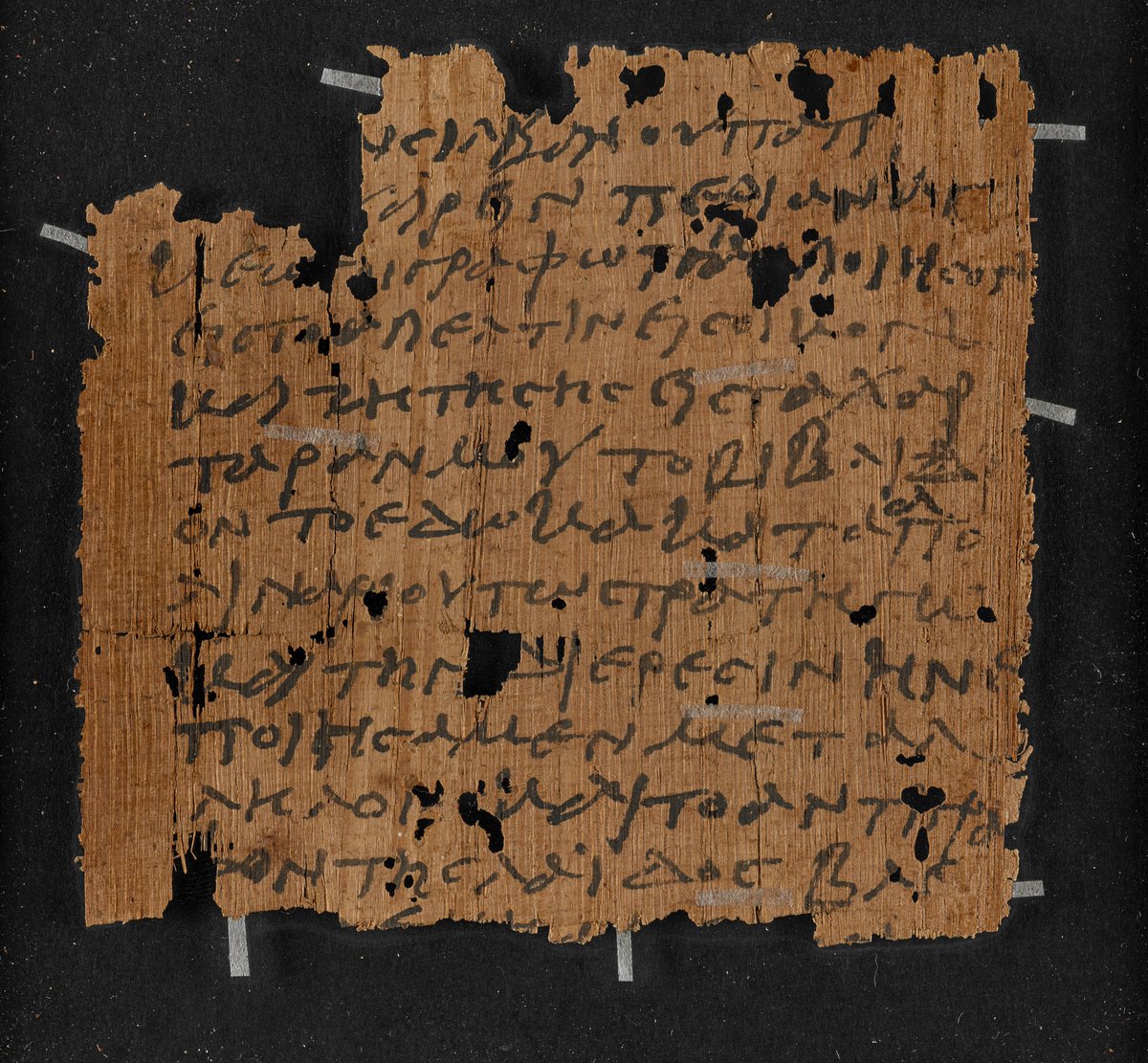 Just a line from 1720 years ago :

"Dear Dad, please try your best to find my copy of a letter to the council, I can't find it anywhere here."  

Letter from a son to his dad <a href="/BLMedieval/">Medieval Manuscripts</a> Papyrus 1270