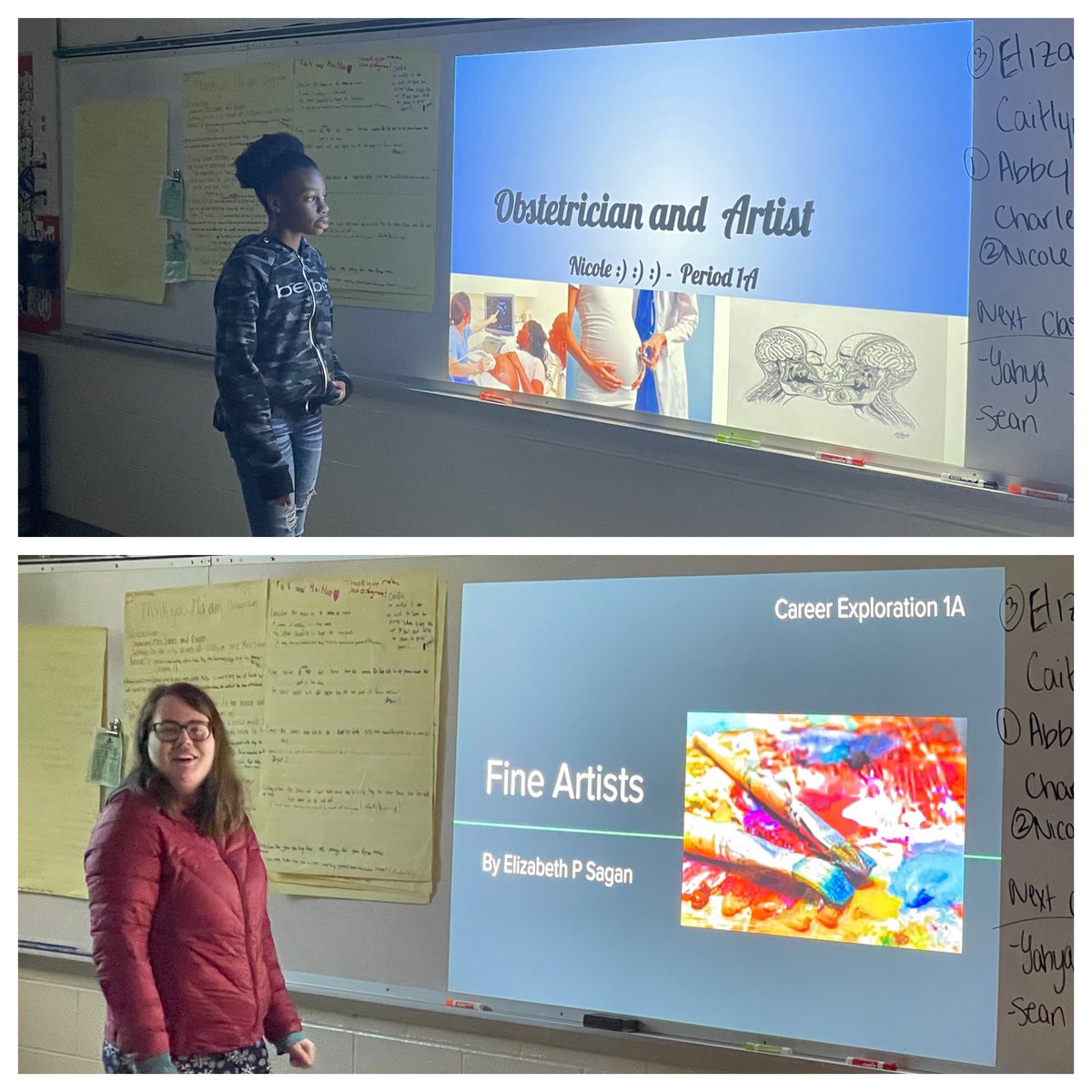 Shoutout to our first presenters in Career Explorations! Students took job interest profilers, and then had to research and present about one of their suggested careers. Great work! @dadamltps @Mrs_Sasse_LTPS @CardinalsLHS