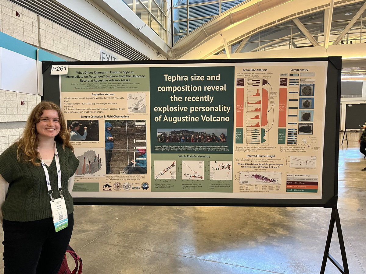 akoleszar's tweet photo. Awesome #GSA2023 poster presentations yesterday from @colgateuniv students Jessica Zehner and Jessie Farrell! https://t.co/O687taCm8z