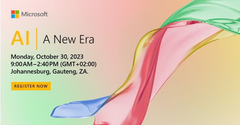 LeboMadise's tweet image. Hello South Africa 😃 Innovate and grow your business with Microsoft AI! Join Microsoft leaders including Chairman and CEO Satya Nadella 🤩. Learn how to leverage and build your own #AI capabilities. Register now msevents.microsoft.com/event?id=41570… 🚀 #msftadvocate