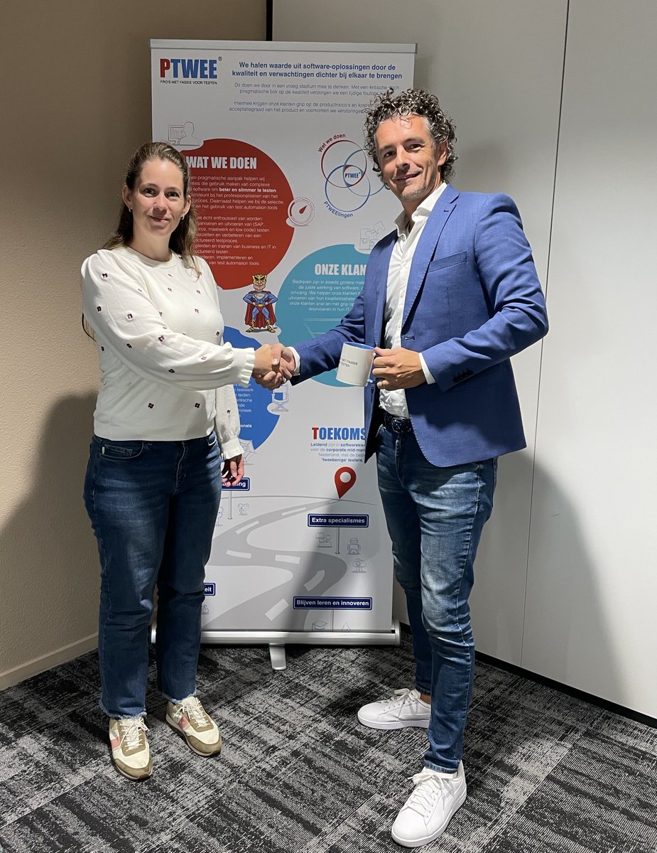 𝐏𝐓𝐖𝐄𝐄 𝐬𝐥𝐮𝐢𝐭 𝐬𝐚𝐦𝐞𝐧𝐰𝐞𝐫𝐤𝐢𝐧𝐠 𝐦𝐞𝐭 𝐓𝐫𝐢𝐜𝐞𝐧𝐭𝐢𝐬!

Met de testtools van Tricentis kunnen we onze klanten nog beter ondersteunen bij het ontgrendelen van de 𝐤𝐫𝐚𝐜𝐡𝐭 van 𝐭𝐞𝐬𝐭𝐚𝐮𝐭𝐨𝐦𝐚𝐭𝐢𝐨𝐧. 
lnkd.in/eYZM6Frr