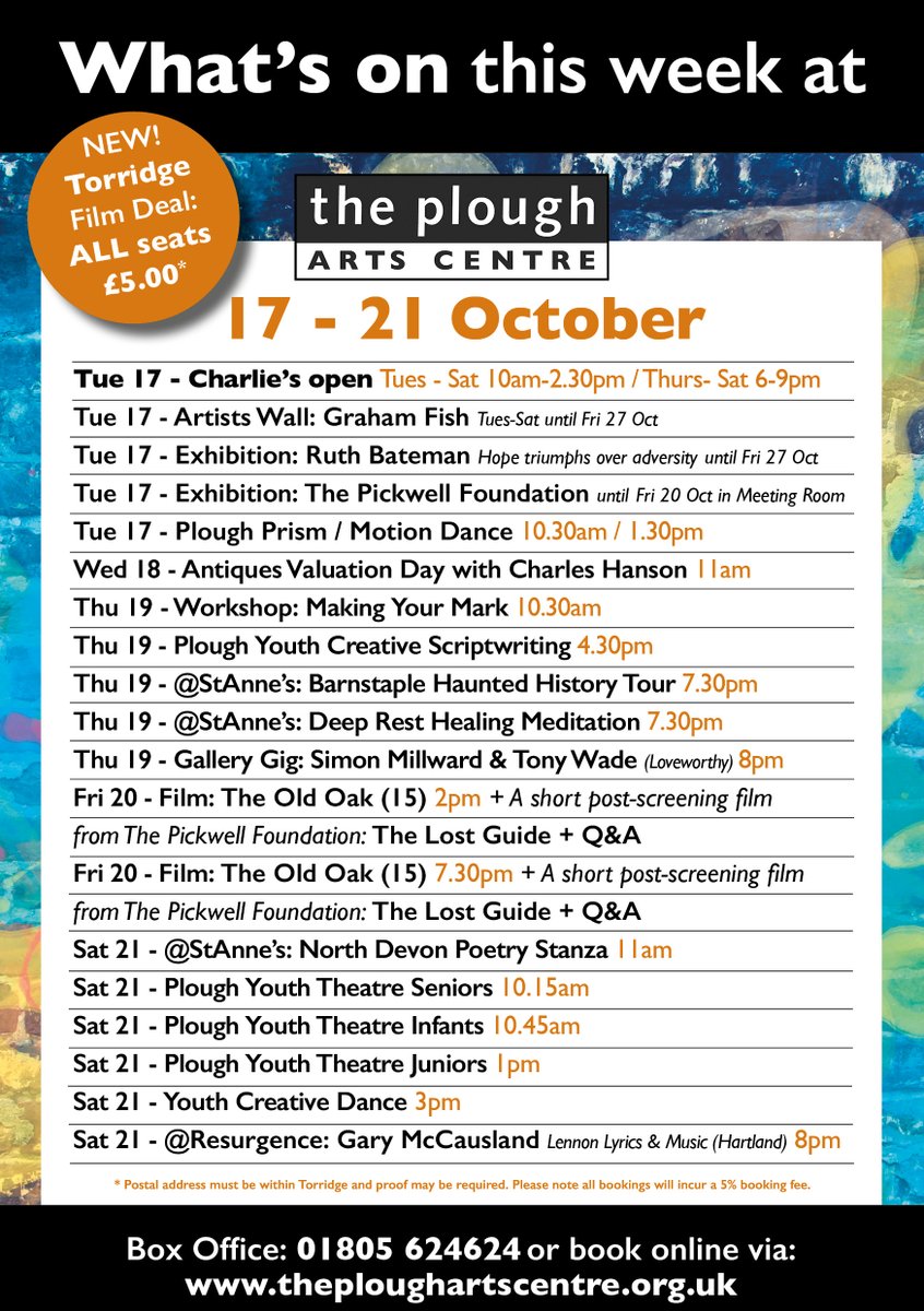 The Plough Arts Centre (@plougharts) on Twitter photo What's on at The Plough Arts Centre, ThePlough@StAnne's & ThePlough@Resurgence this week:
theploughartscentre.org.uk/whats-on
<a href="/Resurgence_mag/">Resurgence Trust 🌎</a> What's on at The Plough Arts Centre, ThePlough@StAnne's & ThePlough@Resurgence this week:
theploughartscentre.org.uk/whats-on
<a href="/Resurgence_mag/">Resurgence Trust 🌎</a>