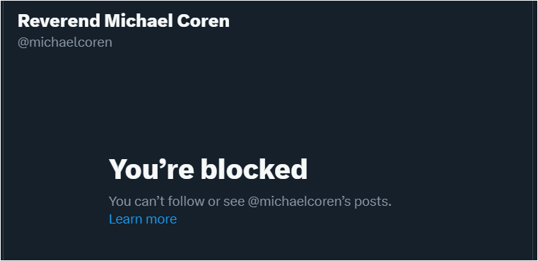 I didn't know that I was blocked by @michaelcoren. I met him a couple of times when he used to write for Frank and he signed my copy of the book. I read his article in The Star today. It wd be nice if he was right but unfortunately, it looks like he's wrong. https://t.co/6NfA9wgikZ